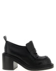 Moschino Black Leather Platform Loafers
