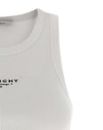 Givenchy White Cotton Sleeveles T-Shirt