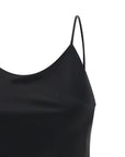 Max Mara Black Silk Tank Tops