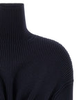 Balenciaga Blue Wool Short Dress