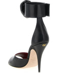 Valentino Garavani Black Calfskin Stiletto Heel Sandals