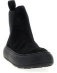 Moschino Black Calfskin Chelsea Boots