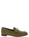 Fendi Bicolor Lamb Leather Slip-On Loafers
