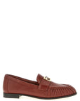Fendi Brown Lamb Leather Slip-On Loafers