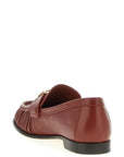 Fendi Brown Lamb Leather Slip-On Loafers