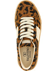 Valentino Garavani Brown Calfskin Low Top Sneakers