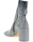 MM6 Maison Margiela Gray Lambskin Ankle Boots