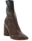 MM6 Maison Margiela Brown Lambskin Ankle Boots