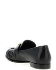 Fendi Black Lamb Leather Slip-On Loafers
