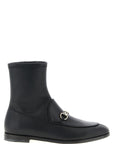 Gucci Black Lamb Leather Ankle Boots