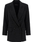 Max Mara Black Virgin Wool Blazer