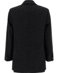 Max Mara Black Virgin Wool Blazer