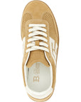 Balmain Beige Calfskin Low Top Sneakers