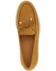 Tod's Beige Calfskin Slip-On Loafers
