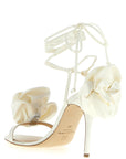 Magda Butrym White Viscose Stiletto Heel Sandals