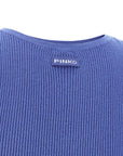 PINKO Blue Cotton Tank Tops