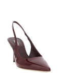 Paris Texas Bordeaux Calfskin Mid Heel Pumps