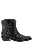 Ganni Black Polyethylene Chelsea Boots