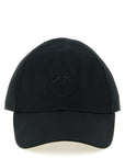 PINKO Black Cotton Cap (Baseball Hat)