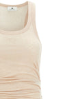 Elisabetta Franchi Beige Lycra Midi Dress