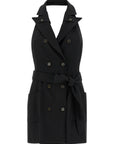 Elisabetta Franchi Black Viscose Short Dress