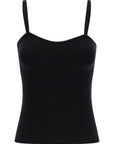 Max Mara Black Virgin Wool Tank Tops