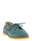 PINKO Blue Calfskin Moccassin