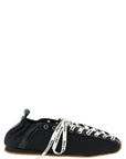 Ganni Black Polyamide Ballet Flats