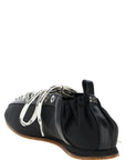 Ganni Black Polyamide Ballet Flats