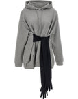 MM6 Maison Margiela Gray Cotton Short Dress