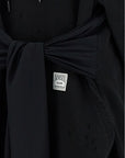 MM6 Maison Margiela Black Cotton Short Dress