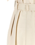 PINKO Beige Cotton Midi Dress