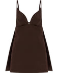 Elisabetta Franchi Brown Polyester Short Dress