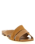 Tod's Beige Calfskin Slides