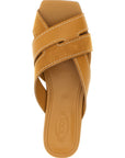 Tod's Beige Calfskin Slides