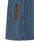 Versace Blue Cotton Short Dress