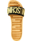 Moschino Black Calfskin Slides