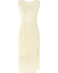 PINKO White Cotton Midi Dress