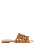 Tod's Brown Lambskin Slides
