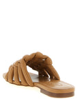 Tod's Brown Lambskin Slides