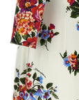 Dolce & Gabbana White Viscose Midi Dress