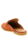 Tod's Orange Calfskin Mules