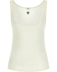 Versace White Virgin Wool Sleeveles T-Shirt