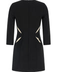 Elisabetta Franchi Bicolor Polyester Short Dress