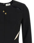Elisabetta Franchi Bicolor Polyester Short Dress