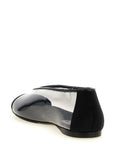 Moschino Black Pvc Ballet Flats