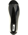 Moschino Black Pvc Ballet Flats