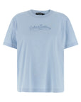 Dolce & Gabbana Blue Cotton T-Shirt