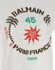 Balmain White Cotton T-Shirt