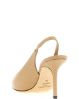 Jimmy Choo Beige Leather High Heel Pumps